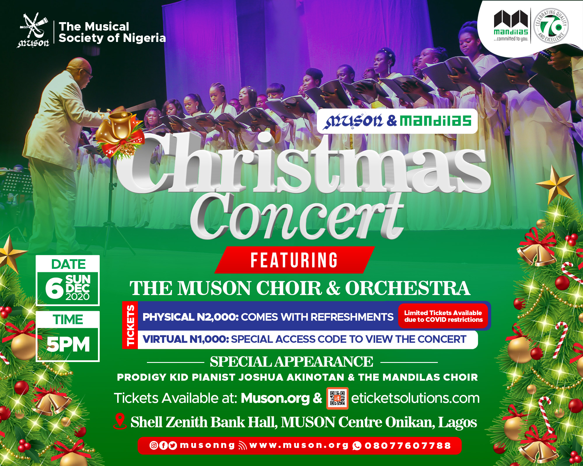 Event Muson Mandilas Xmas Concert E Ticketing System